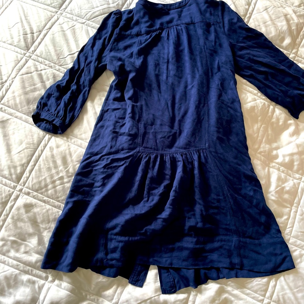 Blue Anthropologie dress - Picture 3 of 4